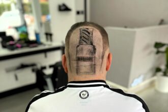 A Newcastle fan got a Greggs sausage roll haircut ahead of the Carabao Cup final vs Liverpool, with the bakery offering fans a chance to get the same quirky trim.