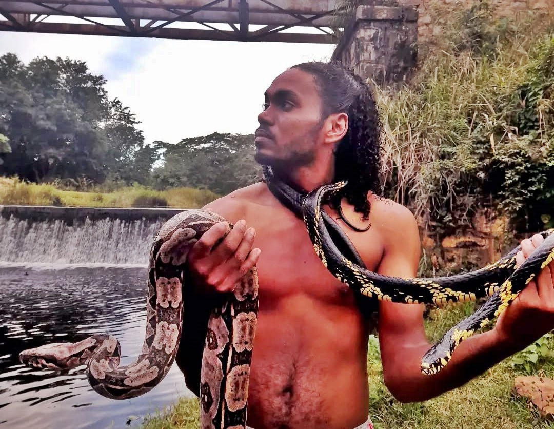 Alexandre Rocha, a real-life Dr. Dolittle, claims he can 'speak' to snakes, calming them with words. The Brazilian animal lover shares his wild encounters online.
