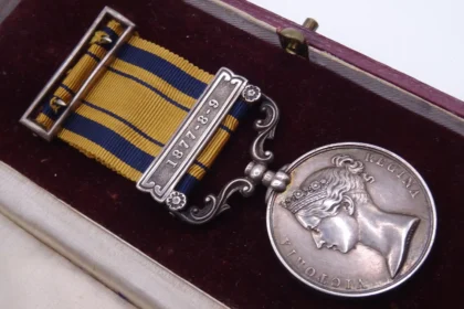 A Zulu War medal awarded to Rorke's Drift hero Private Peter Judge sold for £40,000, linking back to the iconic 1964 film Zulu starring Michael Caine and Stanley Baker.
