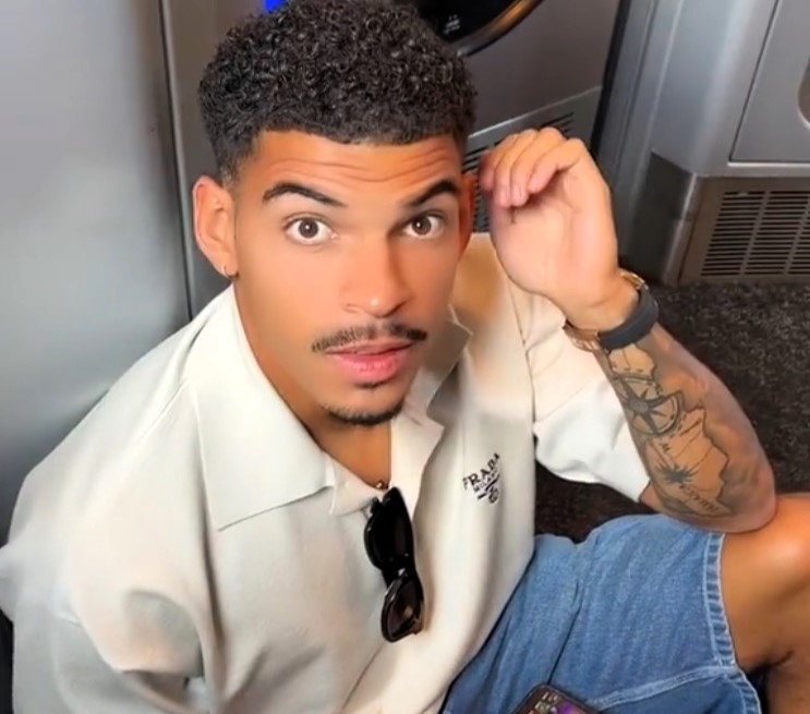 Premier League star Morgan Gibbs-White and girlfriend Britney De Villiers sat on the train floor during a last-minute London trip, despite his £80k-a-week salary.