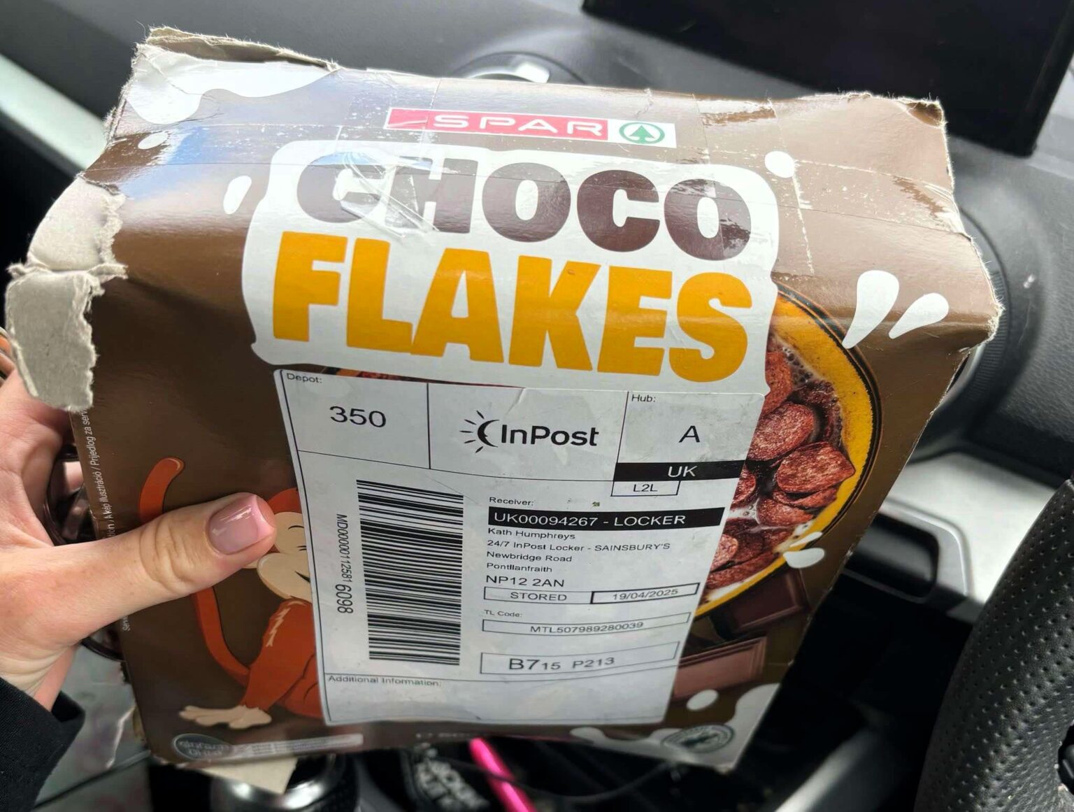A mum was shocked when baby clothes from Vinted arrived in a ripped cereal box - sparking laughs and a viral debate over quirky recycled packaging on the platform.