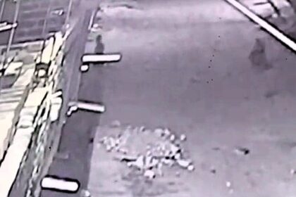 Two tiny figures, believed to be goblins or 'chaneques' from Mexican folklore, were caught on CCTV crossing a road in León, Mexico, sparking debate and fascination online.