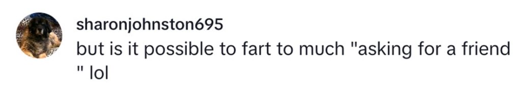 Social media comment on the post of NHS GP Doctor Sooj reveals not farting could mean a dangerous bowel obstruction - a surgical emergency with symptoms like pain, vomiting, and severe bloating.
