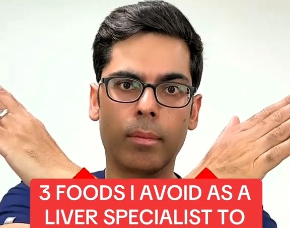 Harvard-trained Dr Saurabh Sethi warns against fructose snacks, seed oils and fruit juice - all can harm your liver by causing fat buildup and inflammation.