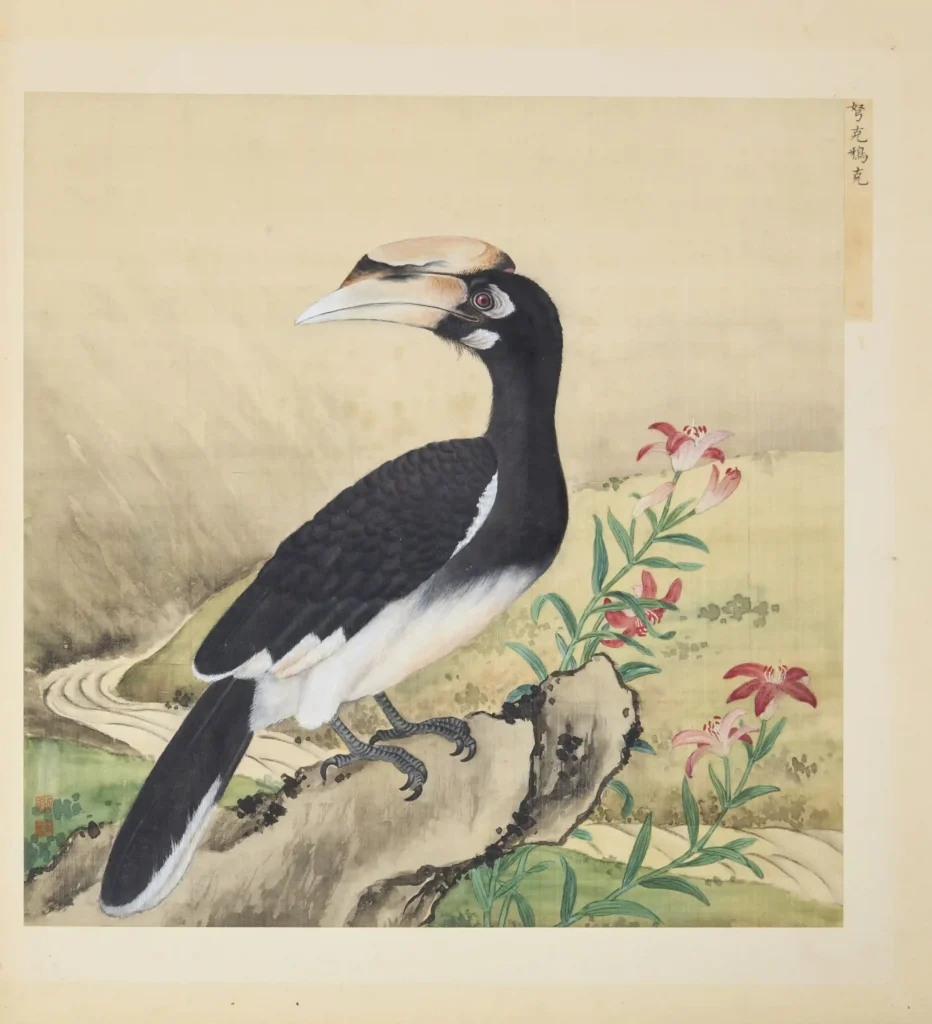 Rare bird paintings by Qing dynasty artist Jiang Tingxi, long held by a British family, sold for £780,000 after being rediscovered with original texts intact.