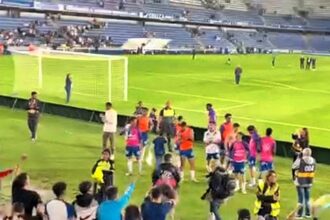 Brit expats in Tenerife were left heartbroken as CD Tenerife were relegated from La Liga 2, despite loyal fans like Armada Sur showing support and booking charter flights to Almeria.