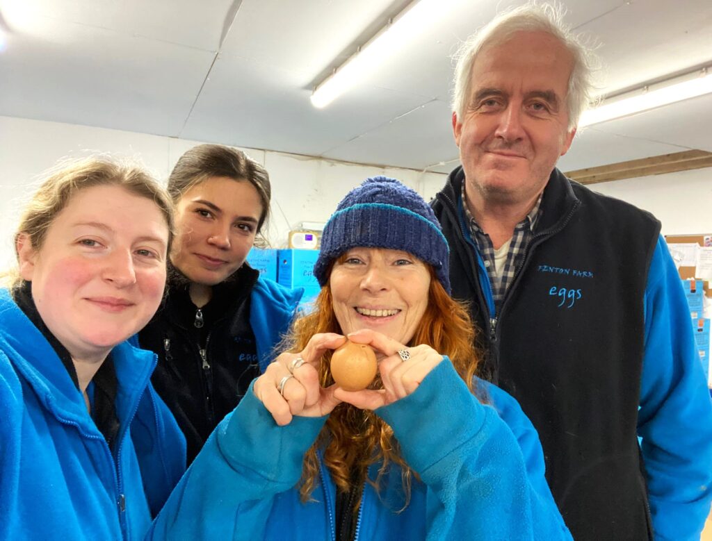 A family near St Austell discovered a one-in-a-billion perfectly round egg laid by their chicken Julie, sparking laughter and plans to possibly auction the rare find.