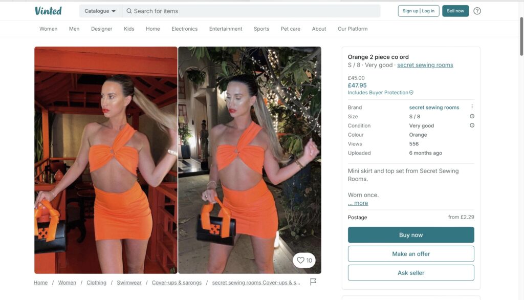 Ferne McCann is selling second hand clothes on Vinted from just £6, including designer pieces, despite having a £3m net worth and a high-profile TV career.