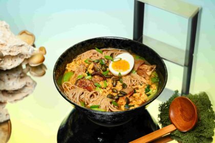 What future meals may look like by 2050 - from 3D printed dishes to kelp noodles and food-growing clothes - as climate change reshapes our diets.