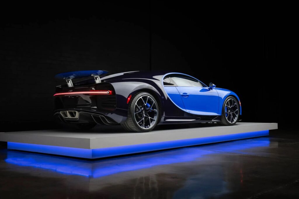 Boxing champ Canelo Alvarez’s rare 2018 Bugatti Chiron with just 2,200 miles is up for auction at £1.5m, boasting 1,479hp and a top speed of 261 miles per hour.
