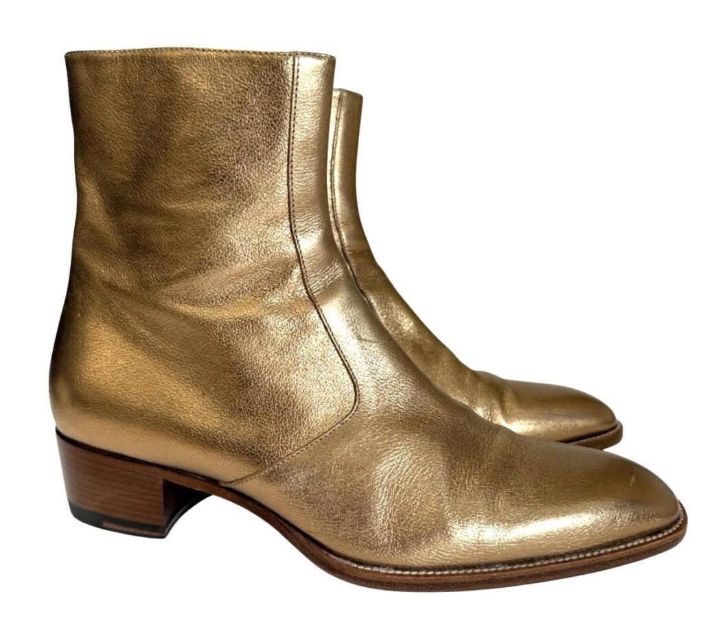 Depeche Mode’s Dave Gahan donates signed gold boots to British Heart Foundation - selling for £5,050 and becoming the charity’s top eBay item to fund heart research.