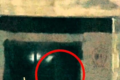 A TikToker exploring a haunted house in Mexico captured a ghostly figure with glowing red eyes on camera, leaving viewers terrified by the chilling encounter