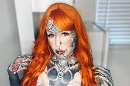 Tattooed influencer Cigno spent £156,000 transforming her body into a bold work of art, defying trolls and stereotypes to create her powerful and unforgettable look.