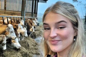 Clarkson’s Farm newcomer Harriet Cowan swaps her wellies for a bikini on a sunny girls’ trip before joining the hit Amazon Prime series as a rising farming star.