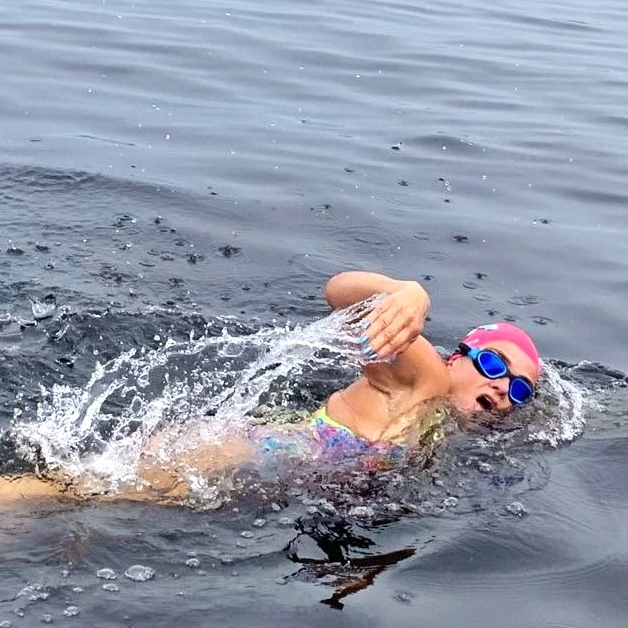 Rebekah Kefford, 53, aims to become the first woman to swim 8 miles from WWII Red Sands forts to shore, braving cold waters to raise funds for spinal injury charity Aspire.