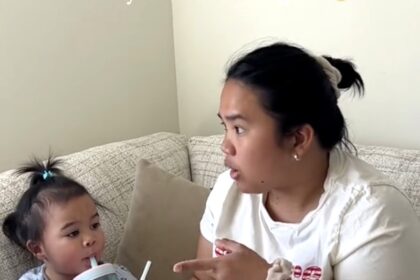 Mum Jess Sharp's adorable hack for me time went viral as her toddler Amelia sweetly asked dad for an ice cream date, delighting millions with their heartwarming moment.