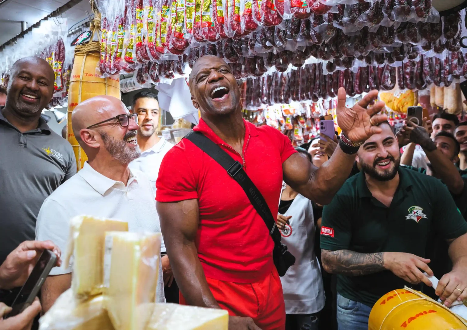 Terry Crews delighted fans in Brazil by hilariously recreating his iconic White Chicks scene at a food market when A Thousand Miles started playing over the speakers.