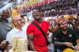 Terry Crews delighted fans in Brazil by hilariously recreating his iconic White Chicks scene at a food market when A Thousand Miles started playing over the speakers.