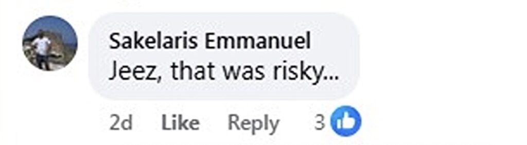 Social media comment on the post of Passengers scream as Enter Air jet bounces on Rhodes runway during hard landing in 45kph crosswinds - pilot praised for avoiding disaster in viral video.