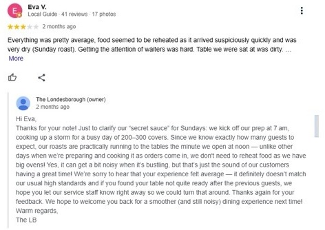 Social media comment on the post of Melanie Blatt’s gastropub faces criticism for reheated dishes and slow service, but her £20 burgers still earn praise from fans at The Londesborough in north London.