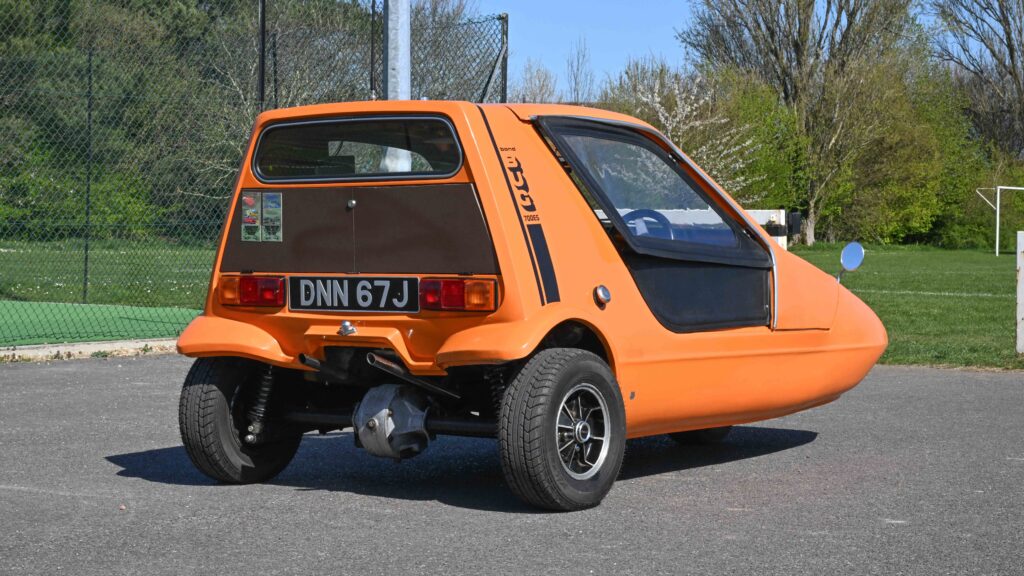 Rare 1971 Bond Bug 700ES with Star Wars fame and 41k miles hits auction June 1. Restored, road ready and packed with charm, it's priced at £10,000 in Northampton.
