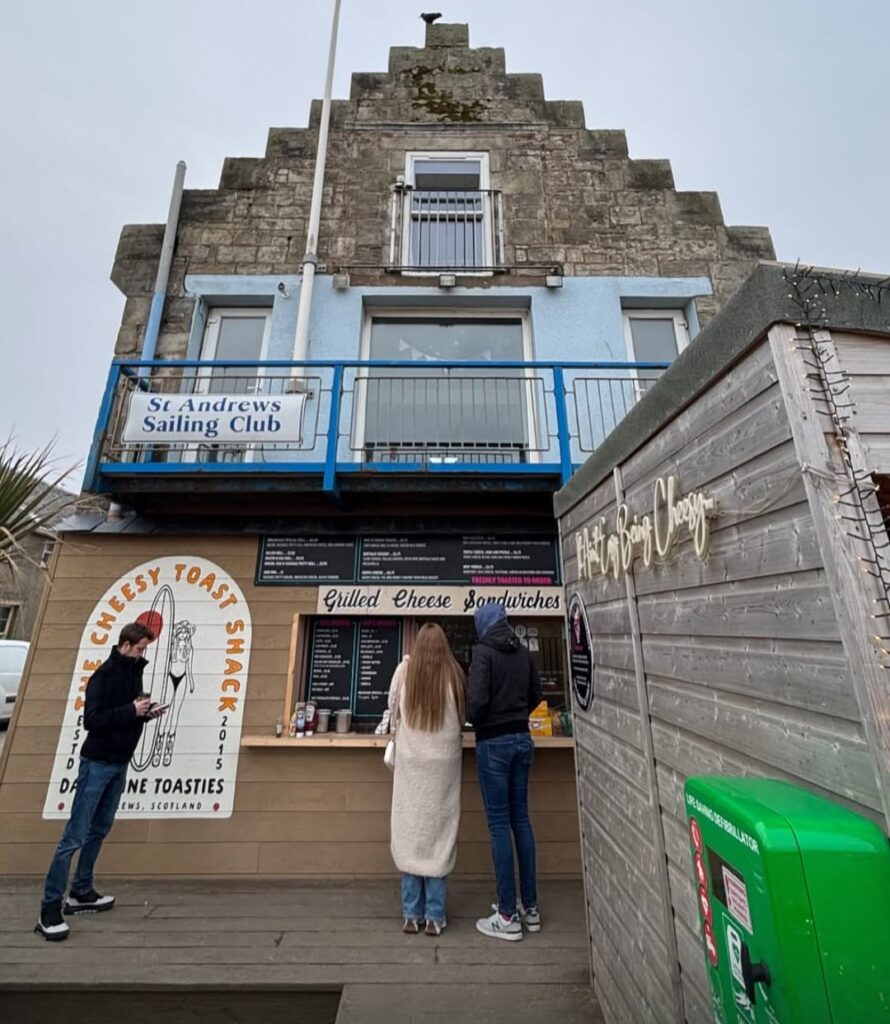 The Cheesy Toast Shack in St Andrews raised £3,263 for charity through its £1 seagull insurance, offering meal replacements if birds snatch food from customers.