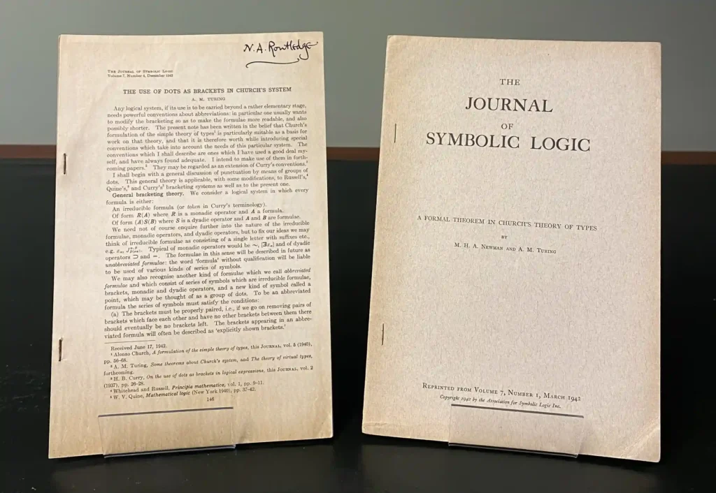 Rare Alan Turing papers, including his PhD thesis and groundbreaking computing works, rescued from a loft, are expected to fetch over £100,000 at auction this June.