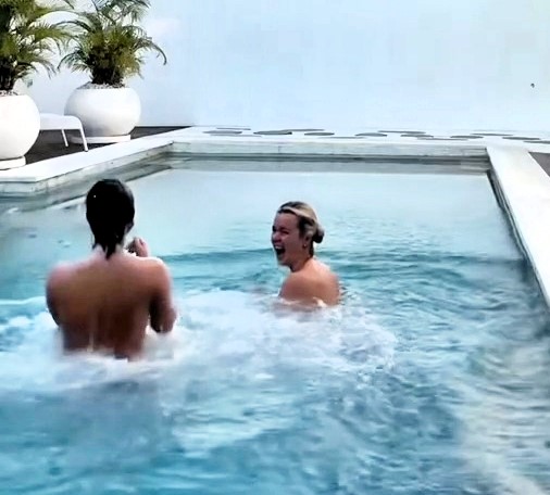 Two women go skinny dipping in Bali villa pool thinking it's private - only to be caught by another guest as their TikTok mishap racks up nearly 20 million views.