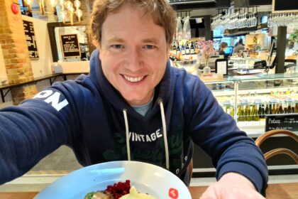 Vicar Chris Lion visited three countries in one day for meals, enjoying breakfast in the UK, lunch in Sweden, and dinner in Denmark, all for just £145 in 14 hours.