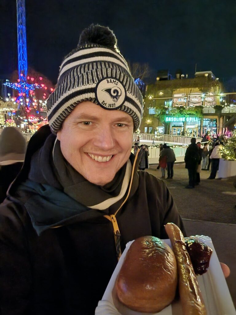 Vicar Chris Lion visited three countries in one day for meals, enjoying breakfast in the UK, lunch in Sweden, and dinner in Denmark, all for just £145 in 14 hours.