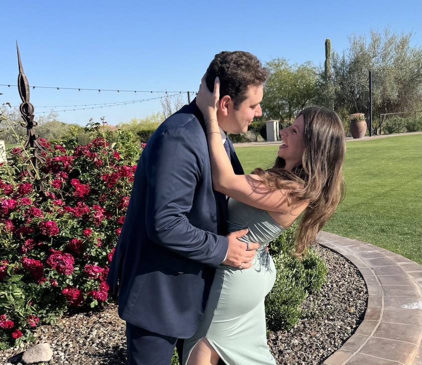Carly and Evan met as kids in Mexico, stayed in touch for years, and finally fell in love - leading to a surprise vineyard proposal in New Zealand 17 years after they met.