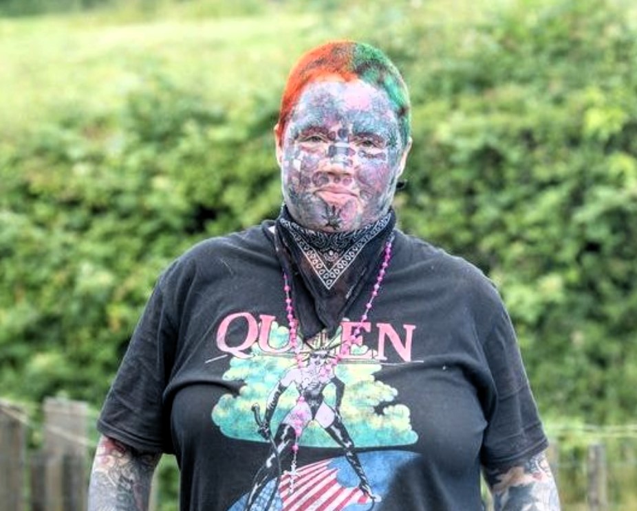 Britain's most tattooed mum Melissa Sloan regrets her 800+ inkings and wants them removed but can't afford it - saying makeup hides her tattoos and her true self.