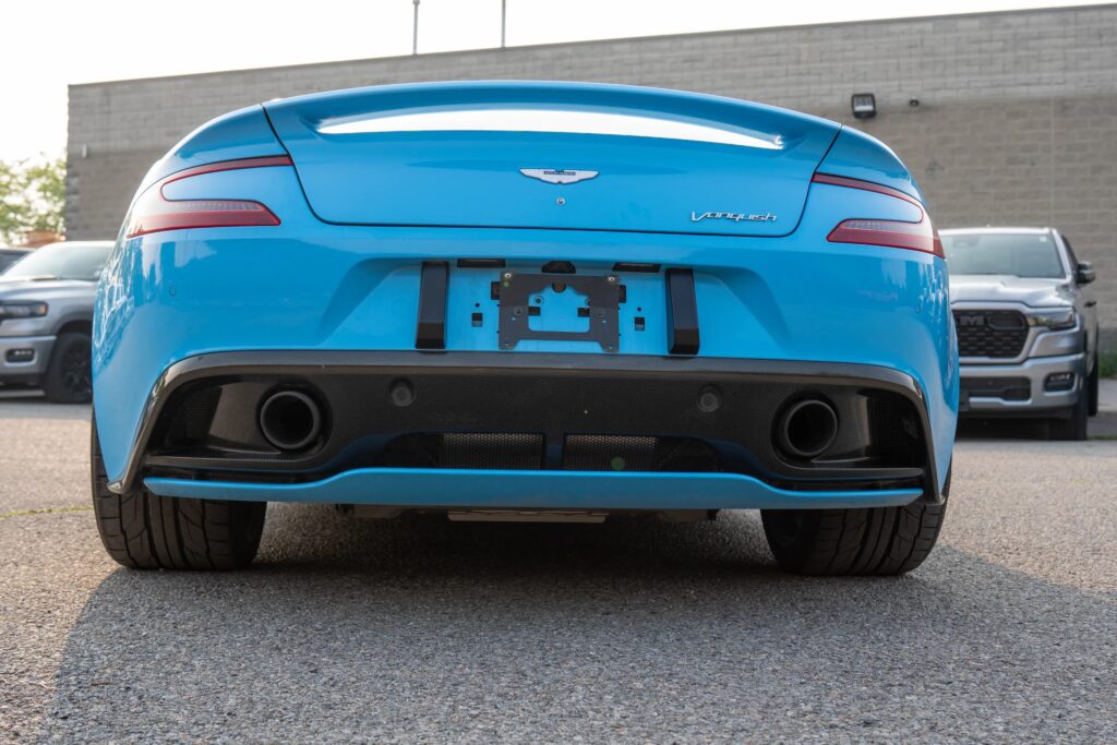 A V12 Aston Martin Vanquish featured on Top Gear and Jay Leno’s Garage, once driven by Bond and James May, is up for grabs in Toronto with bidding starting at £10,000.