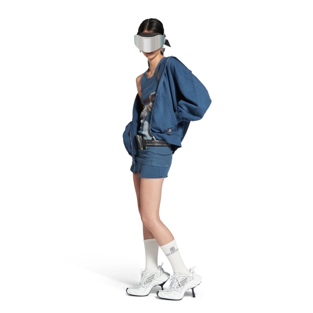 Balenciaga's £820 high-heeled trainers spark backlash for blending stilettos with sneakers in its Fall 2025 line - mocked online for style over practicality.