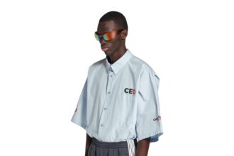 Balenciaga’s £825 CEO shirt from its Autumn 2025 collection sparks buzz for resembling a G4S uniform, blending high fashion with unexpected security-style flair.