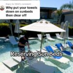 A Brit tourist sparked backlash after reserving sunbeds with towels before breakfast in Turkey but insists it’s harmless if done briefly and beds are left unused for hours.