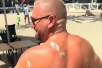 British expat splattered by seagull while enjoying beach beer in Spain - hilarious TikTok shows precise poo attack as couple settle into life on Costa del Sol.
