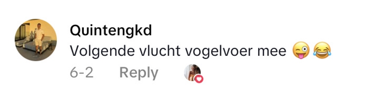 Social media comment on the post of Flight attendant reveals birdsong plays in plane toilets to mask noises - KLM’s new Airbus A321neo adds calming chirps for a spa-like loo experience mid-flight.