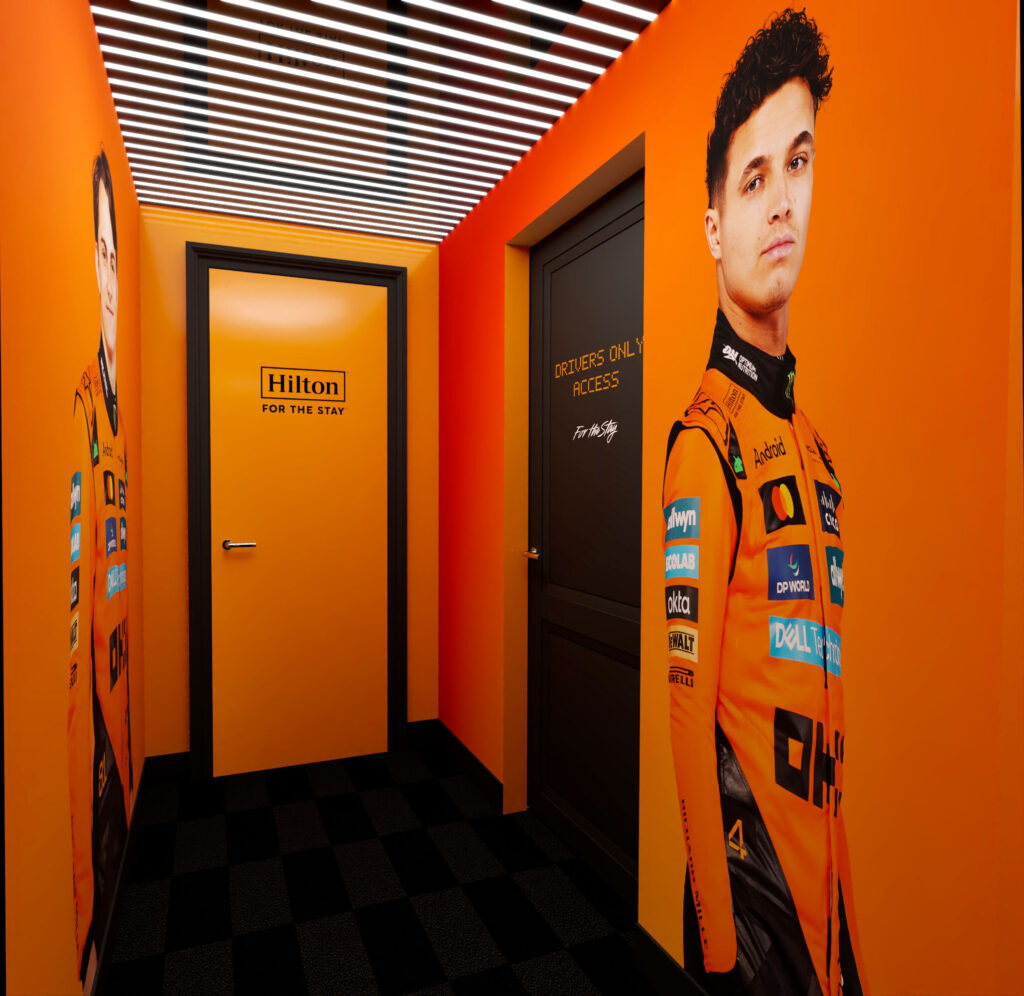 McLaren F1 fans can book a racing-themed Hilton suite in London with simulators, memorabilia, and exclusive perks from £1,800 per night between 8-20 July.