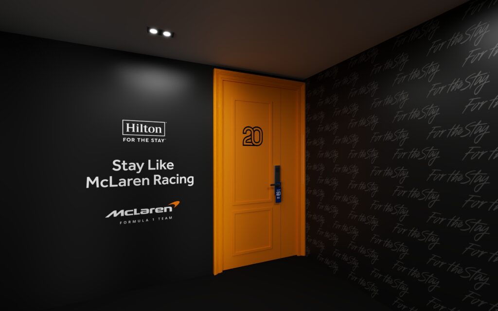 McLaren F1 fans can book a racing-themed Hilton suite in London with simulators, memorabilia, and exclusive perks from £1,800 per night between 8-20 July.
