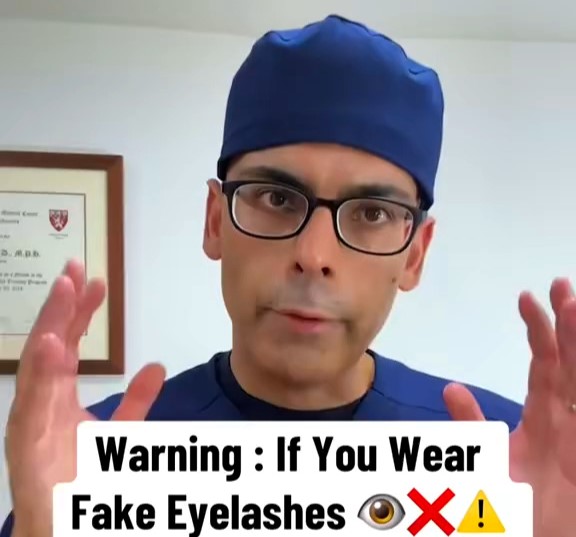 A Harvard-trained doctor warns that fake eyelash glue containing formaldehyde can trigger allergic reactions, eyelash loss and in rare cases may even lead to blindness.