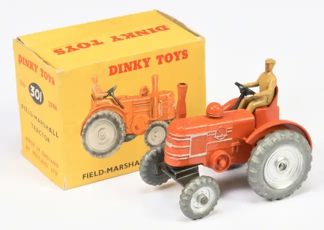 Over 600 rare Dinky Toys sold for £87,520 at auction, including a record-breaking Thunderbird 2 and Weetabix van, highlighting global demand for vintage collectibles.
