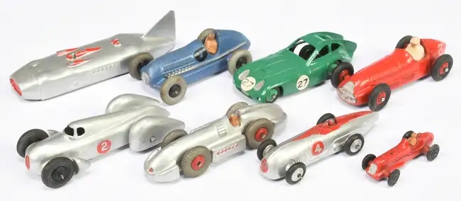 Over 600 rare Dinky Toys sold for £87,520 at auction, including a record-breaking Thunderbird 2 and Weetabix van, highlighting global demand for vintage collectibles.