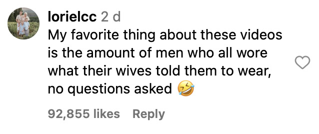 Social media comment on the post of Over 200 dads wore the same blue polo to church after their wives pulled off a hilarious Father's Day prank, delighting millions online with their wholesome reactions.