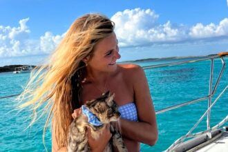 Lauren Landers is sailing the world solo with her cat Mako, recently completing a 4,000-mile journey from Panama to French Polynesia, inspiring thousands online.