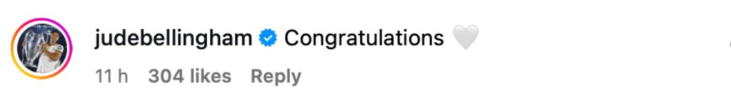 Social media comment on the post of James Maddison and Kennedy Alexa are expecting their second set of twins, giving them five kids under five - the Spurs star joked it’s his own five-a-side team.