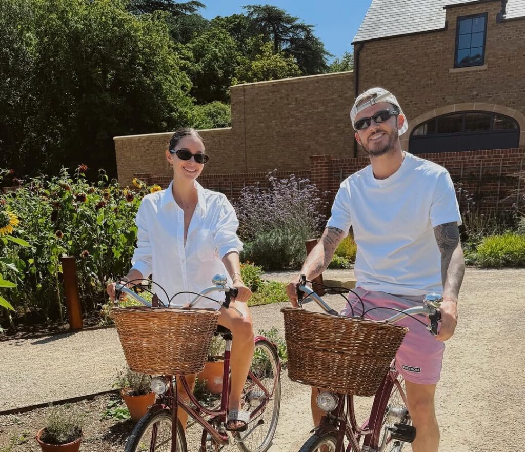 James Maddison and Kennedy Alexa are expecting their second set of twins, giving them five kids under five - the Spurs star joked it’s his own five-a-side team.