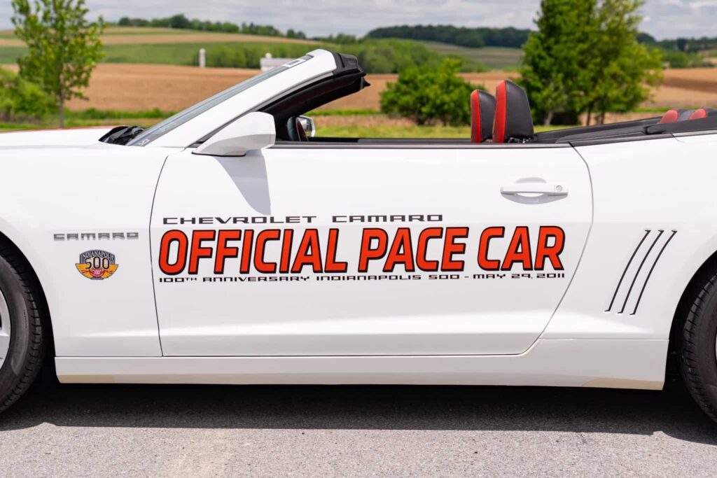 Jon Bon Jovi’s rare 2011 Indy 500 Camaro convertible with just 3,500 miles, V8 power, and signed window sticker has sold for over £30,000 at a US auction.
