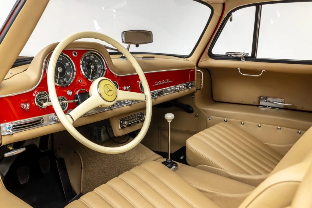 Owned by former Northern Ireland PM Lord Terence O’Neill, this rare 1955 Mercedes-Benz 300SL Gullwing with just 3,000 miles is up for auction in stunning condition.