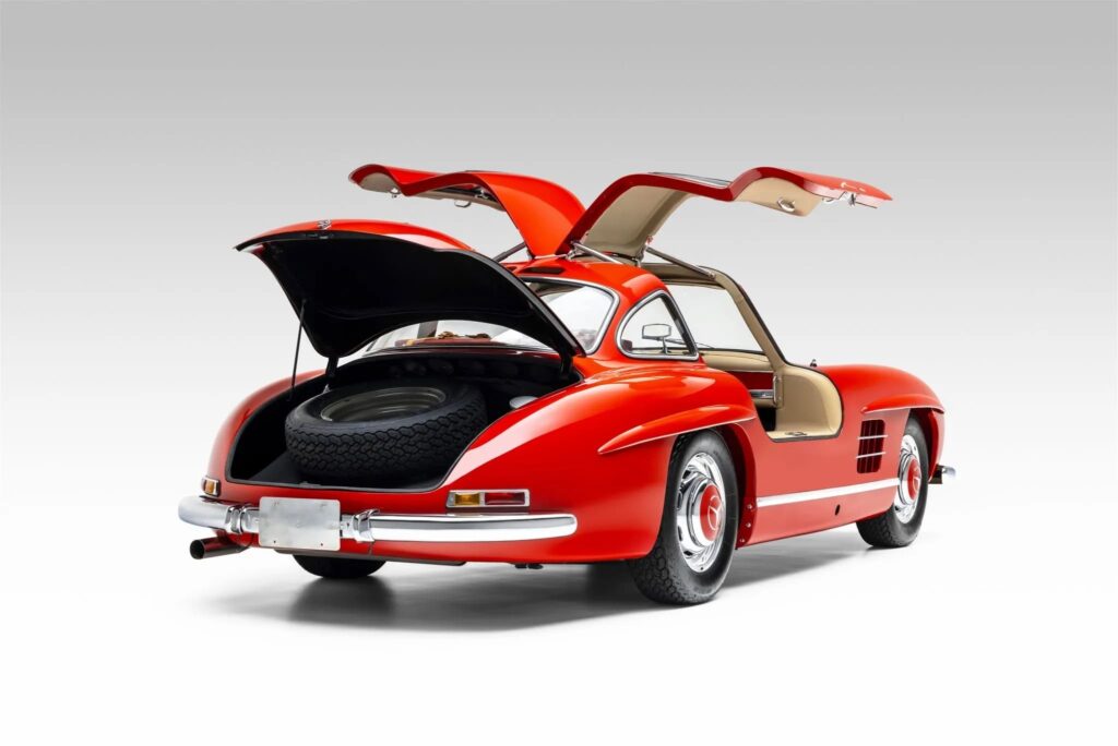 Owned by former Northern Ireland PM Lord Terence O’Neill, this rare 1955 Mercedes-Benz 300SL Gullwing with just 3,000 miles is up for auction in stunning condition.
